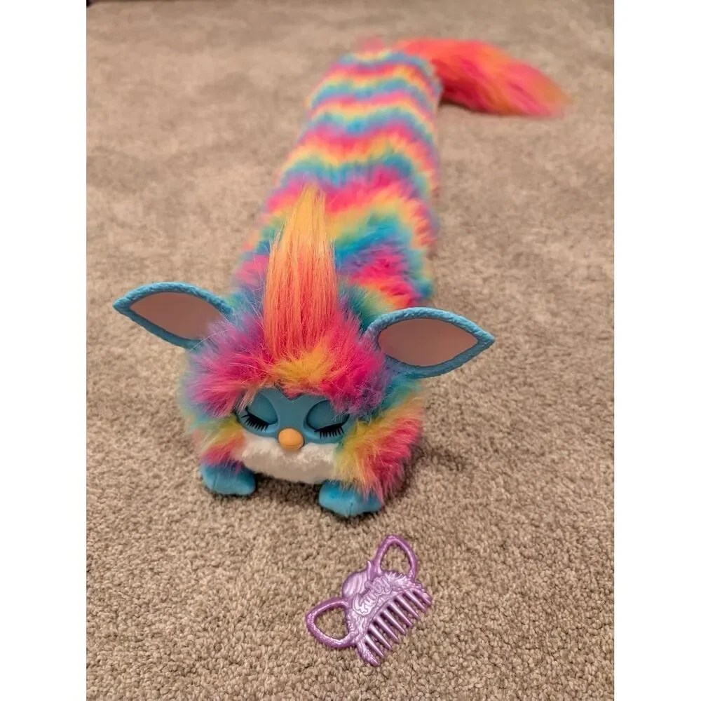 32 Long Furby DJ Interactive Toy Super Snuggly Rainbow Electronic Plush